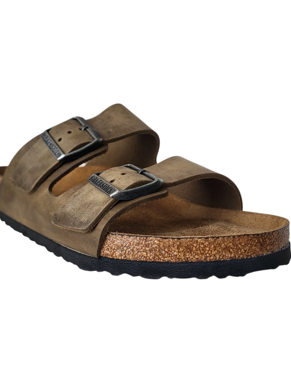 Birkenstock Arizona Oiled Leather Sandals Faded Khaki Women's 41 EU 10-10.5 US